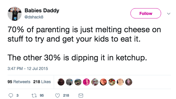 Funniest tweets about picky eaters from hilarious parents on Twitter: Babies Daddy via Twitter