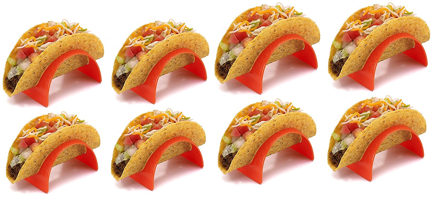 Fun kitchen gadgets at Amazon Prime for under $20 that we're totally here for: 8-piece Taco Holder | Cool Mom Eats