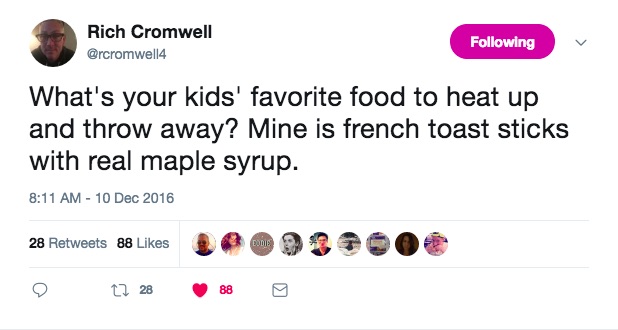 Funniest tweets about picky eaters from hilarious parents on Twitter: Rich Cromwell via Twitter