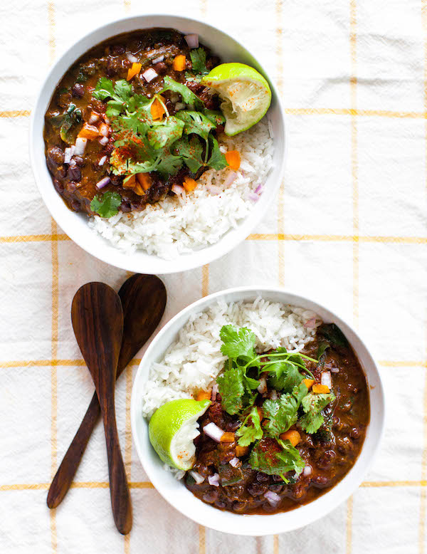 Cool Mom Eats weekly meal plan: Coconut Black Bean Stew (in the Instant Pot!) at Sweet Potato Soul