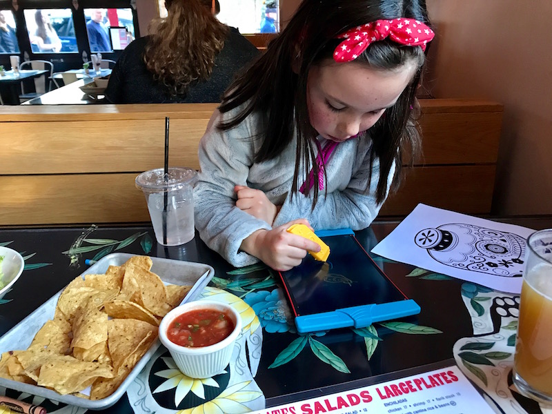 Eating out with little kids: The one toy I can't leave home without. | © Jane Sweeney Cool Mom Eats