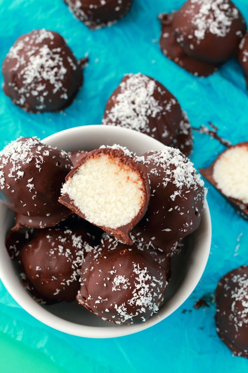 Edible Mother's Day gifts: Coconut Truffles at Loving It Vegan