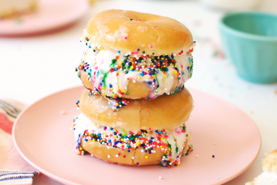 No-bake summer desserts: Whoa, ice cream donut sandwiches at Butter Half