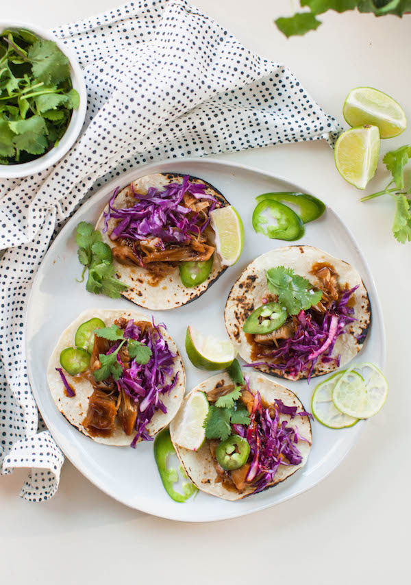 Cool Mom Eats weekly meal plan: 15-Minute Korean Jackfruit Tacos at Sweet Potato Soul