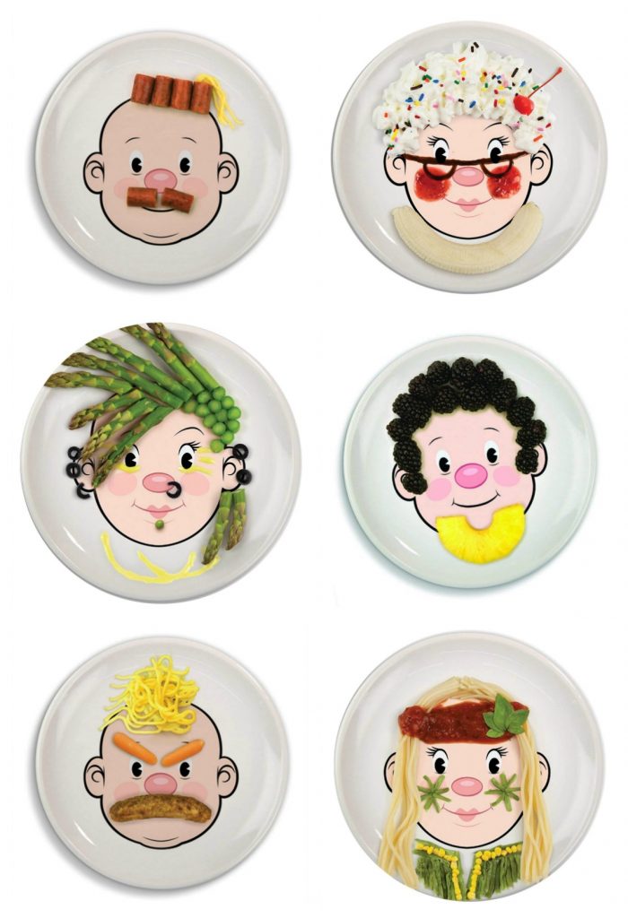 Mr and Mrs Food Face dishes for kids | Dishes to make mealtime fun at CoolMomEats.com