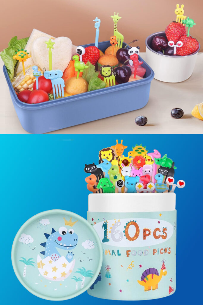 Non-sandwich ideas for kids: Cute animal food picks for bento lunches at a great price!