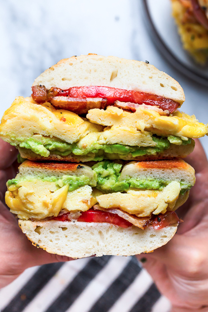 Weekly meal plan: Bacon, Egg and Avocado Sandwiches at Skinny Taste