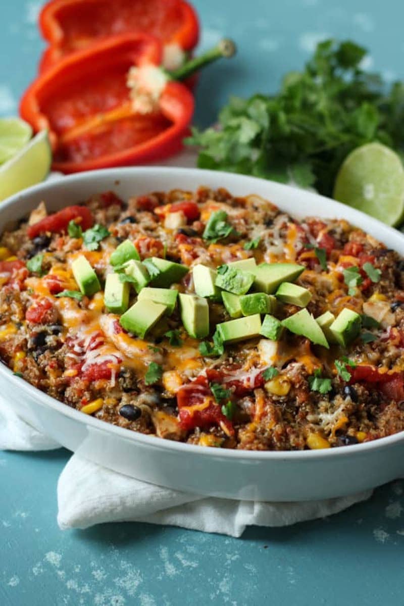 Weekly meal plan: Southwest Quinoa Bake at The Real Food Dietitians