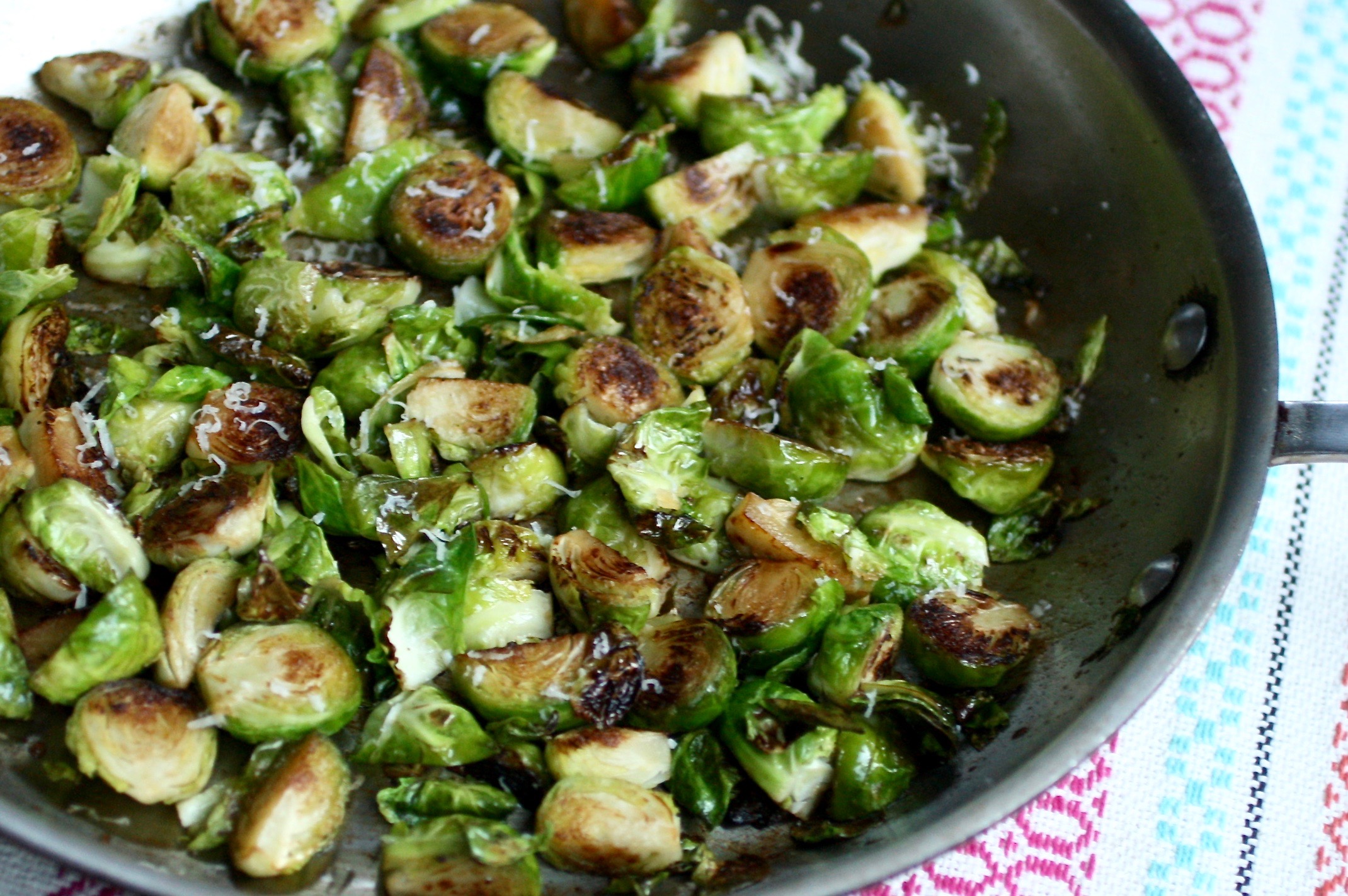 3 easy methods for how to cook the best brussels sprouts: sautéing. | ©Jane Sweeney Cool Mom Eats
