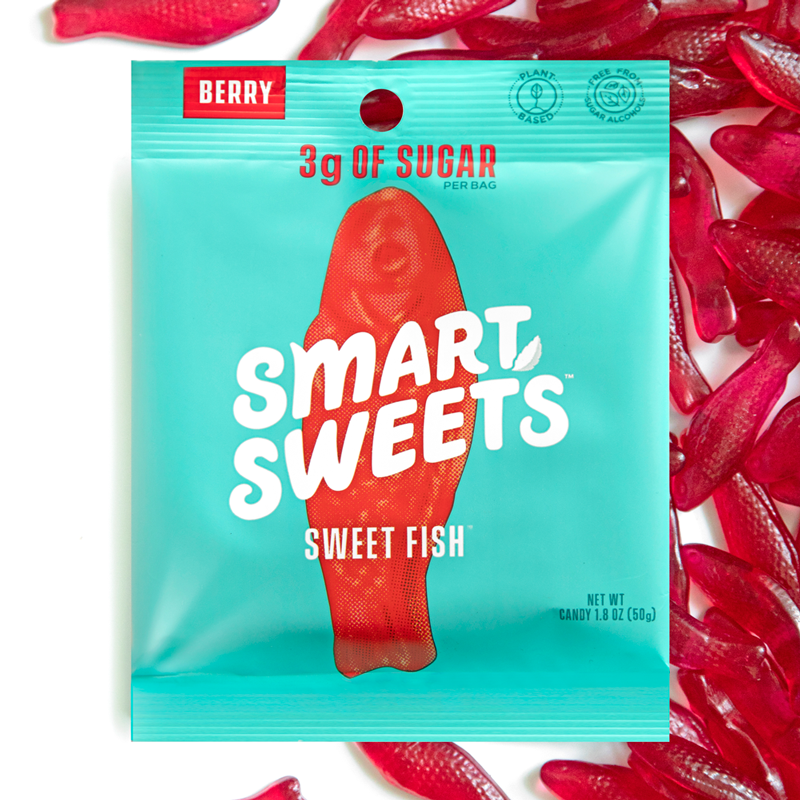 Smart Sweet fish have only 3g sugar per bag and are free of common allergens
