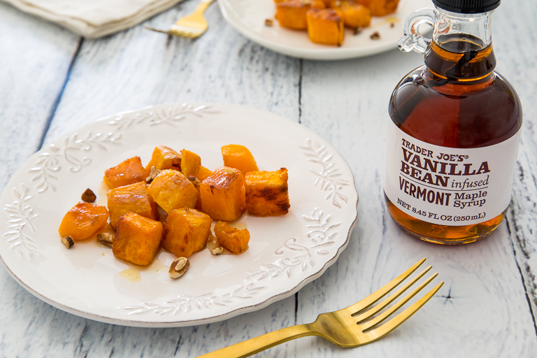 All the cool new products coming to Trader Joe's this month: Trader Joe's Vanilla Bean Infused Vermont Maple Syrup 
