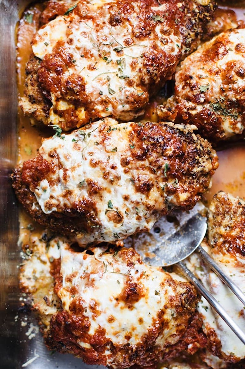Weekly meal plan: Baked chicken parmigiana at A Simple Palate