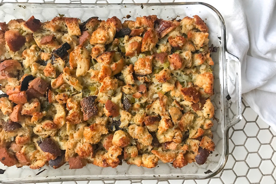 Southern Cornbread Dressing - Dinner at the Zoo