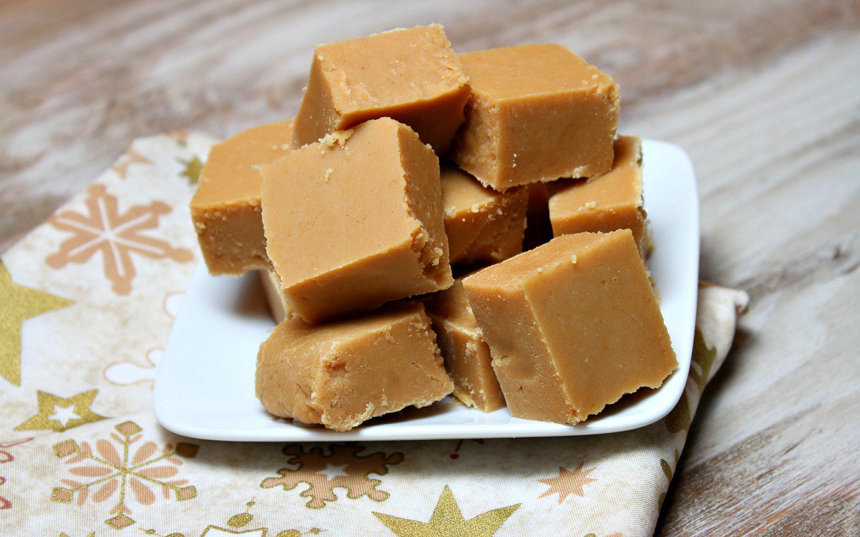 Our family's favorite holiday recipes: Easy Peanut Butter Fudge by Abigail Ghering from Classic Candy- Old-Style Fudge, Taffy, Caramel Corn, and Dozens of Other Treats for the Modern Kitchen via Parade Magazine