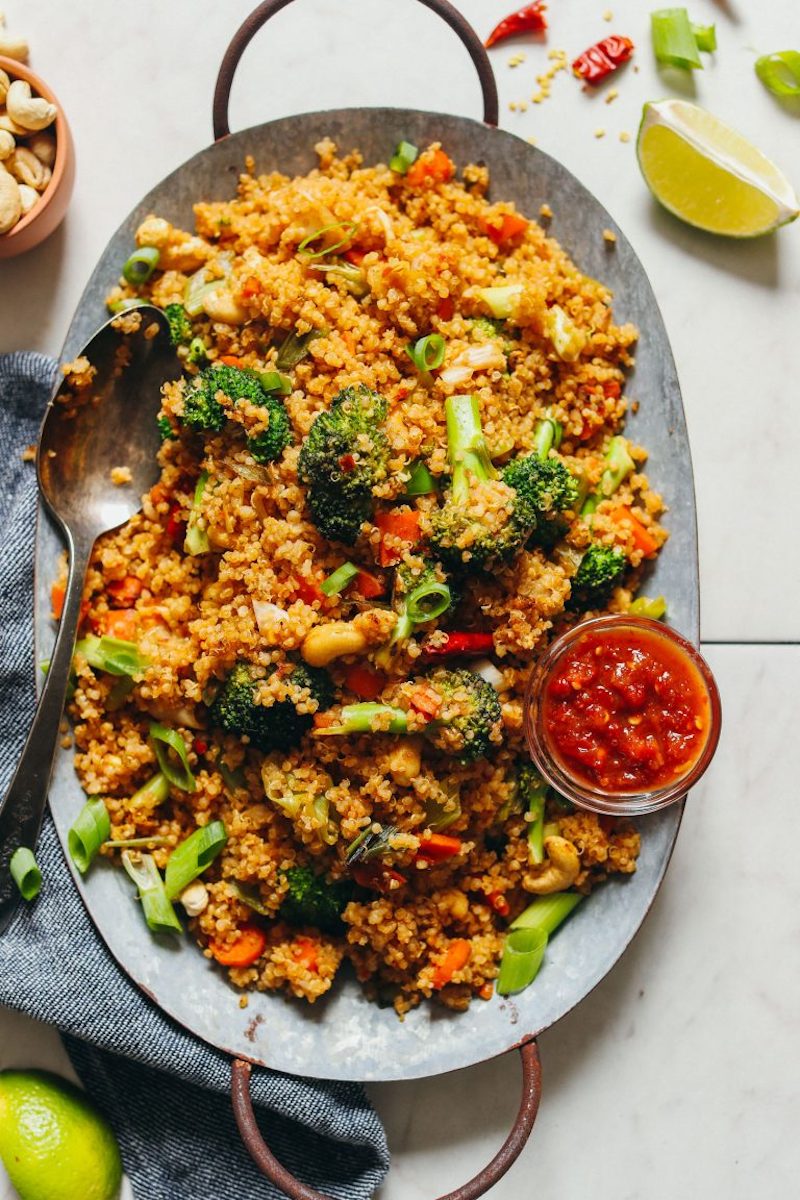 Weekly meal plan: Quinoa fried rice at Minimalist Baker