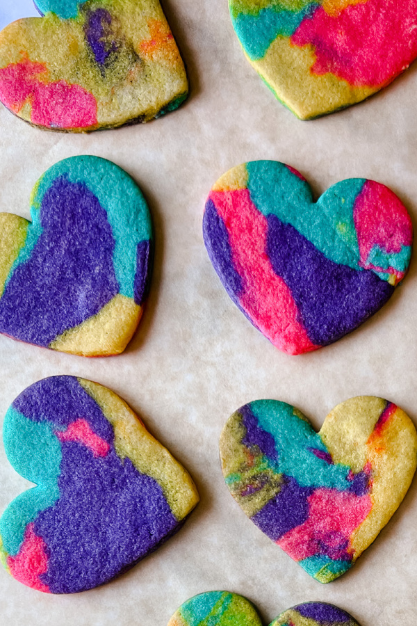 Tie Dye Heart Cookie Recipe by baked by Melissa: Cool Valentine's cookie recipes for teens