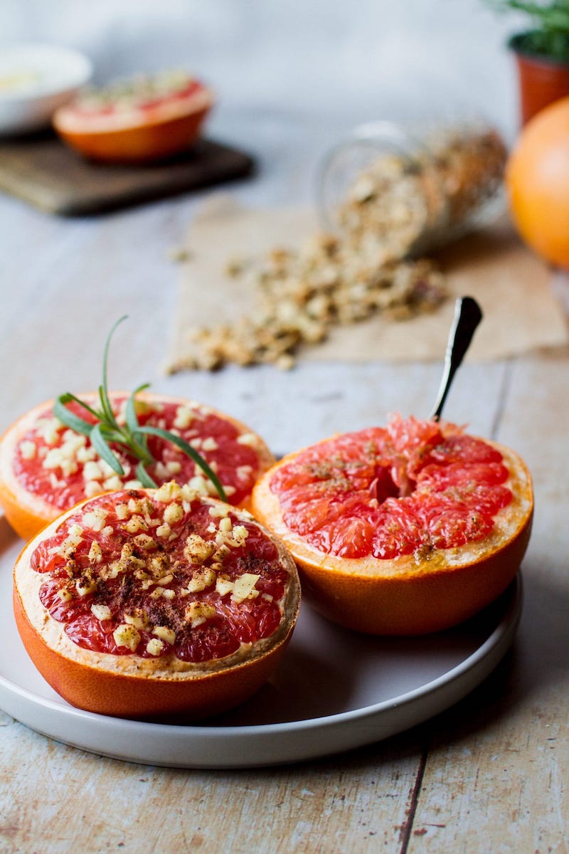Weekly meal plan: Baked Grapefruit 3 Ways at Ginger with Spice