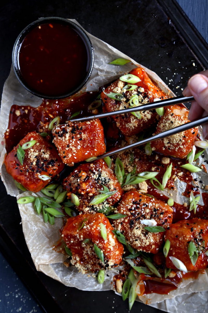 5 tofu recipes for kids: Double-dredged gochujang tofu at Olives for Dinner