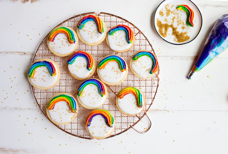 The cutest rainbow desserts for St. Patrick's Day: Rainbow cookies | Dessert for Two