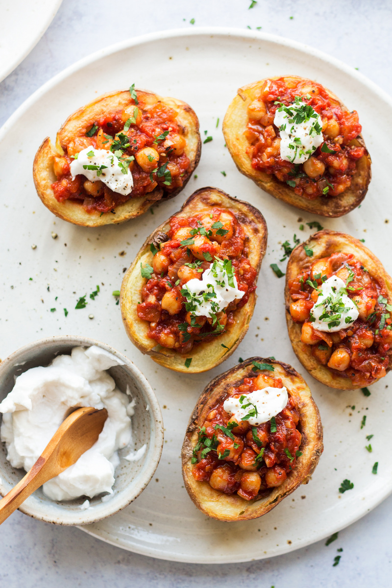 Weekly meal plan: Stuffed potato skins at Lazy Cat Kitchen