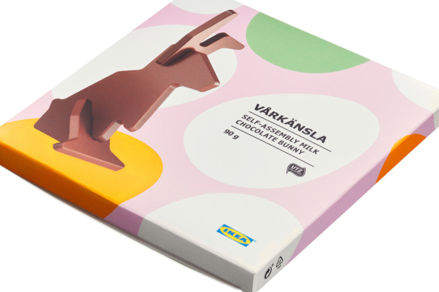 The IKEA flat-pack chocolate Easter bunny hits the US. Some assembly required.