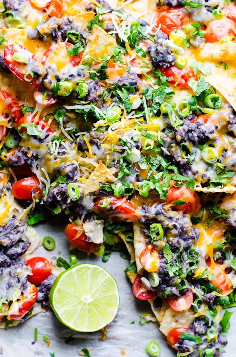 Weekly meal plan: Black Bean Nachos at iFoodreal