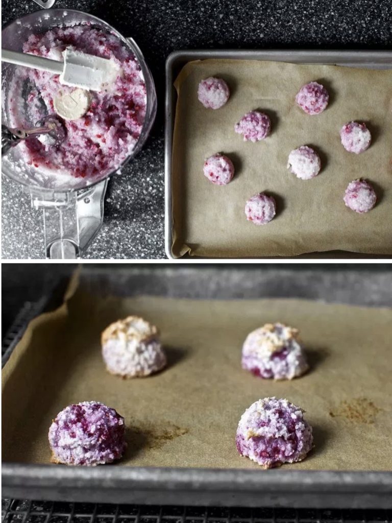 Macaroon variations for Passover: Raspberry coconut macaroons are the right amount sweet and the right amount tart, from Smitten Kitchen