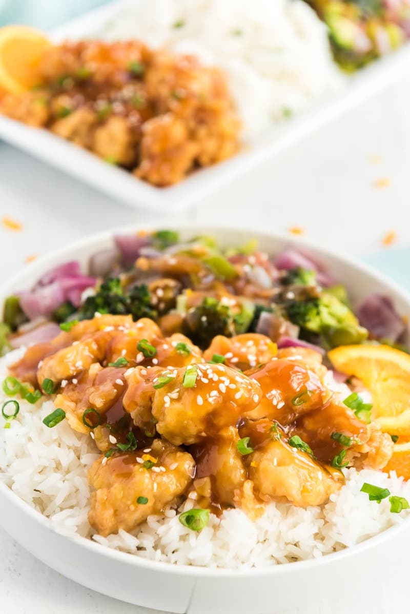 Weekly meal plan: Orange Chicken with Veggies at Bless This Mess
