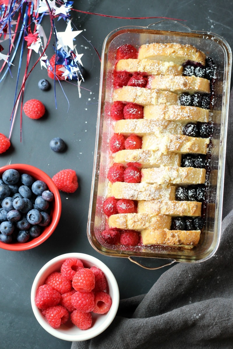 Fourth of July fruit desserts: Berry French Toast at Garden in the Kitchen