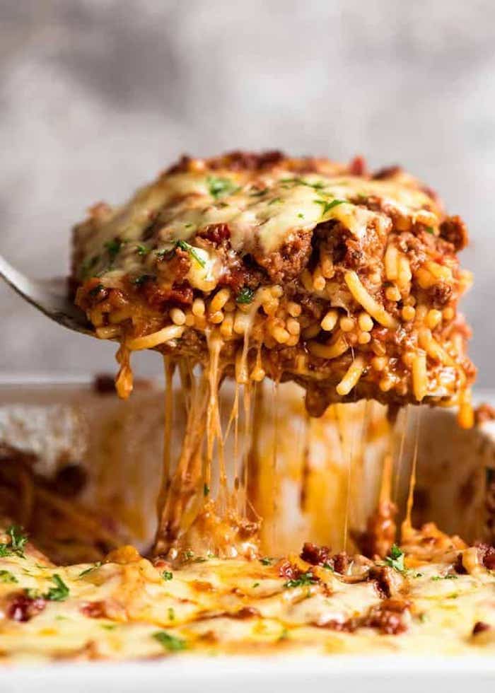 Weekly meal plan: Baked Spaghetti at Recipe Tin Eats