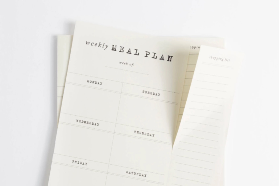 This easy weekly meal planner notepad helps end the pain. (Or okay, minimizes it just a bit)