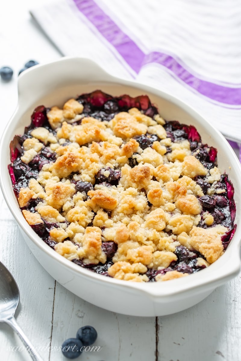 Weekly meal plan: Blueberry Crumble at Saving Room for Dessert