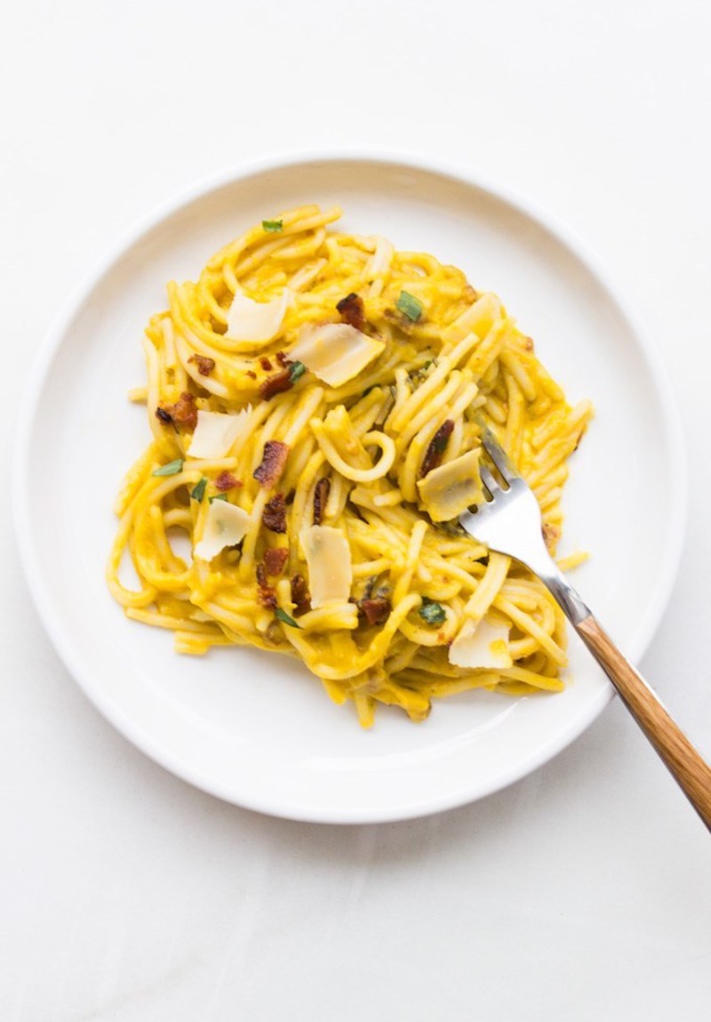 Weekly meal plan: Butternut Squash Carbonara at Our Food Fix