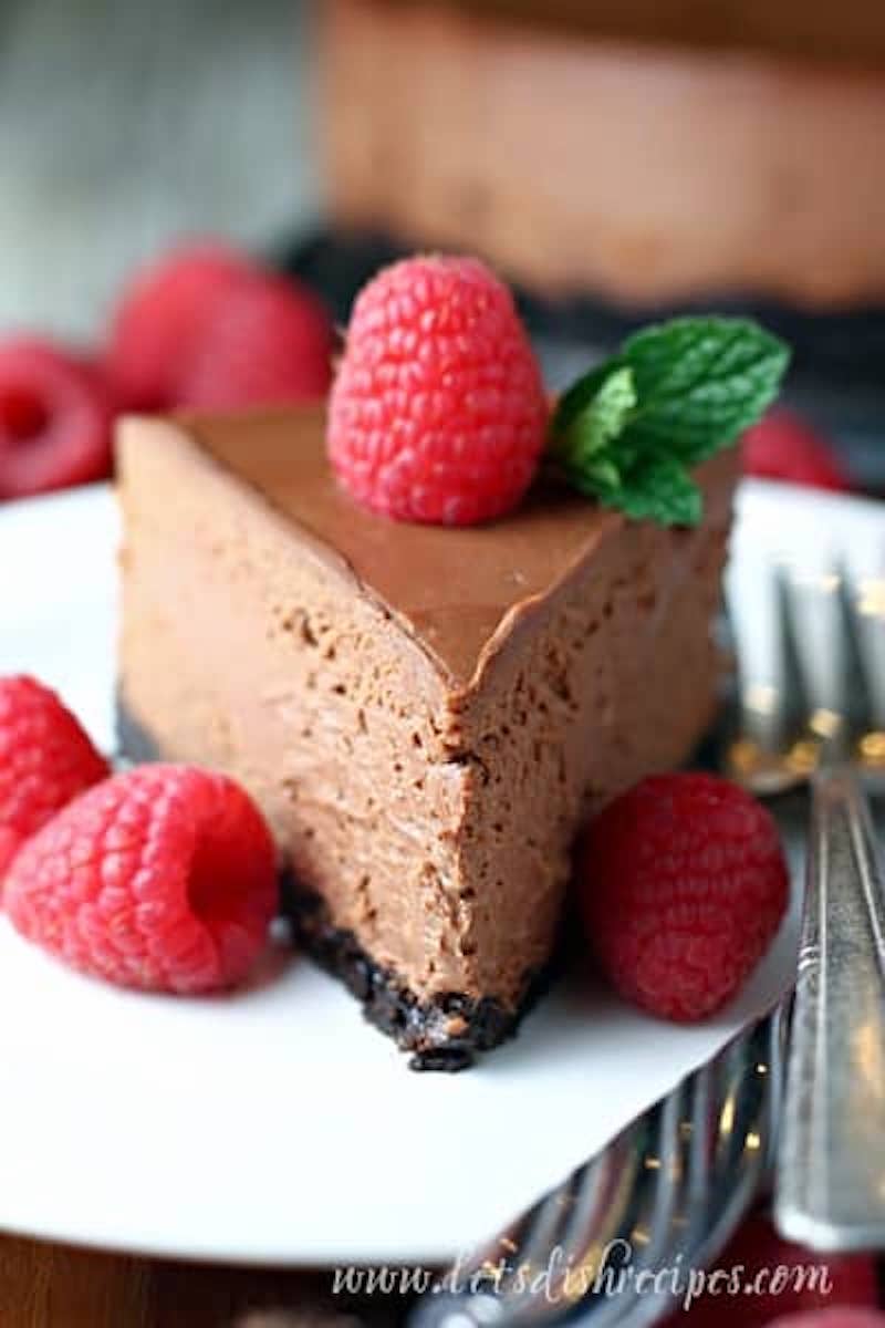 Weekly meal plan: Chocolate Cheesecake at Let's Dish