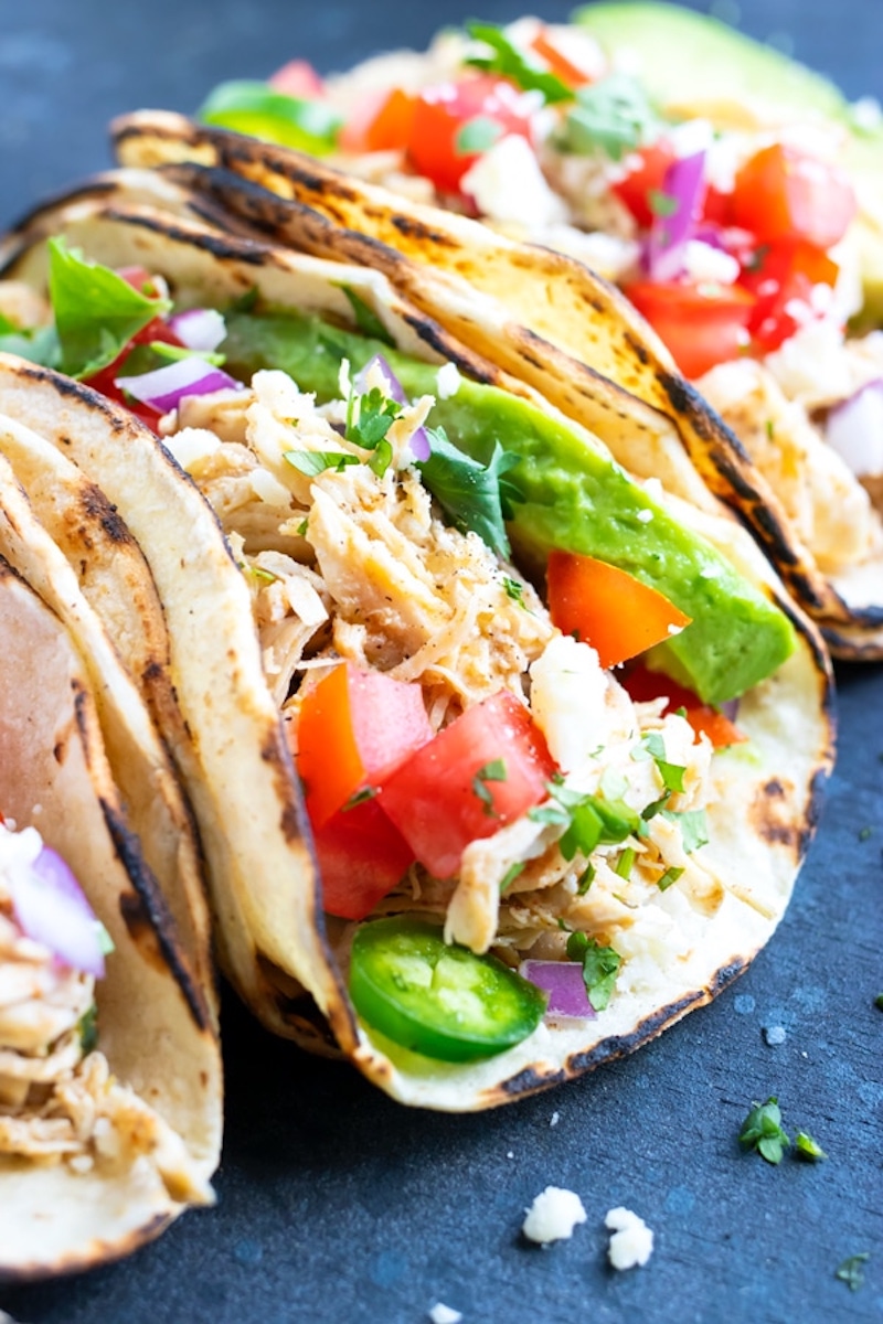 Weekly meal plan: Shredded Chicken Tacos at Evolving Table