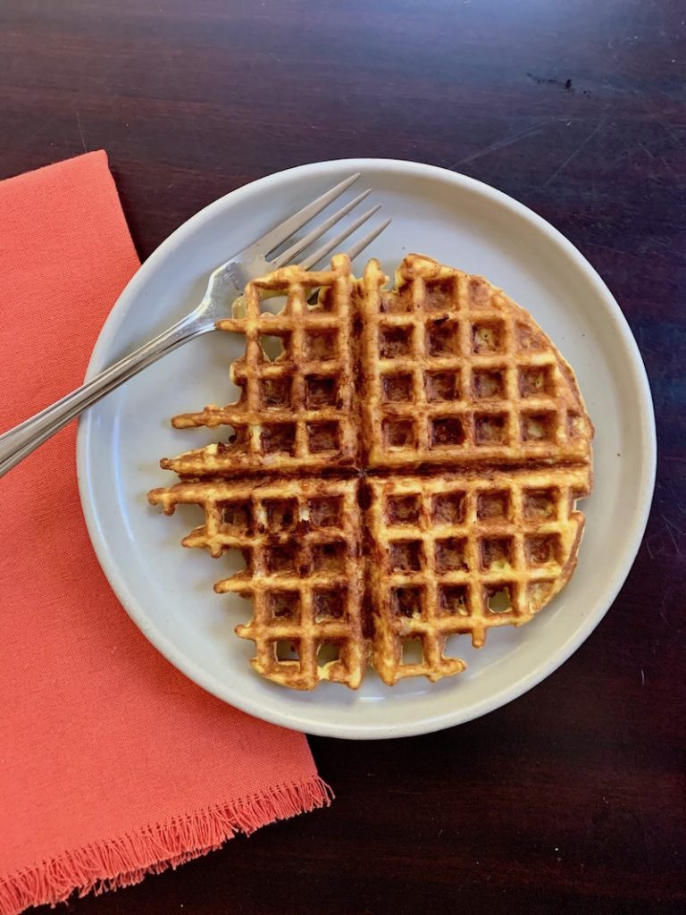 Testing the Keto-friendly, easy chaffle recipe with tips and tricks to make yours better | © Jane Sweeney for Cool Mom Eats
