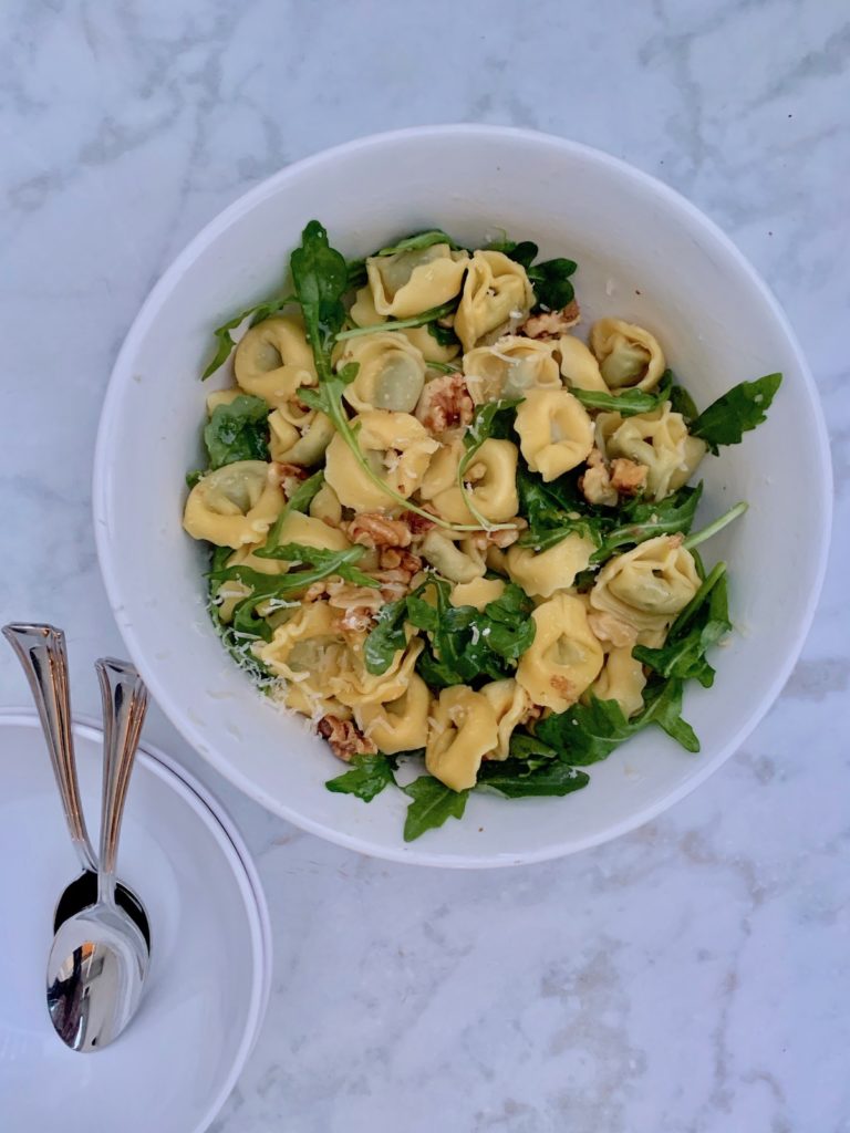 Shortcut tortellini is one of my favorite, easy Trader Joe's dinners to make for busy weeks © Jane Sweeney Cool Mom Eats