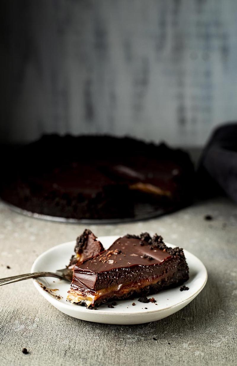 Thanksgiving pie recipes: Chocolate Ganache Tart with Salted Caramel at Went There 8 That