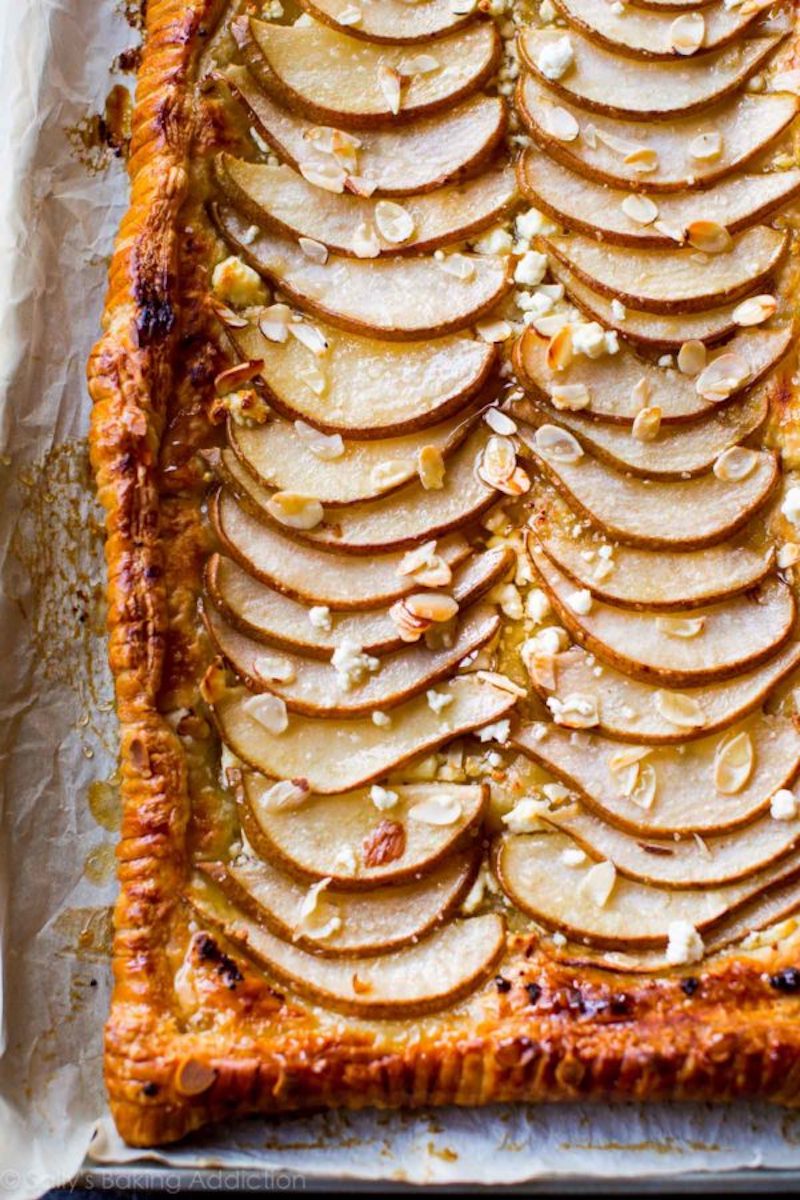 Thanksgiving pie recipes: Honey Pear Tart at Sally's Baking Addiction