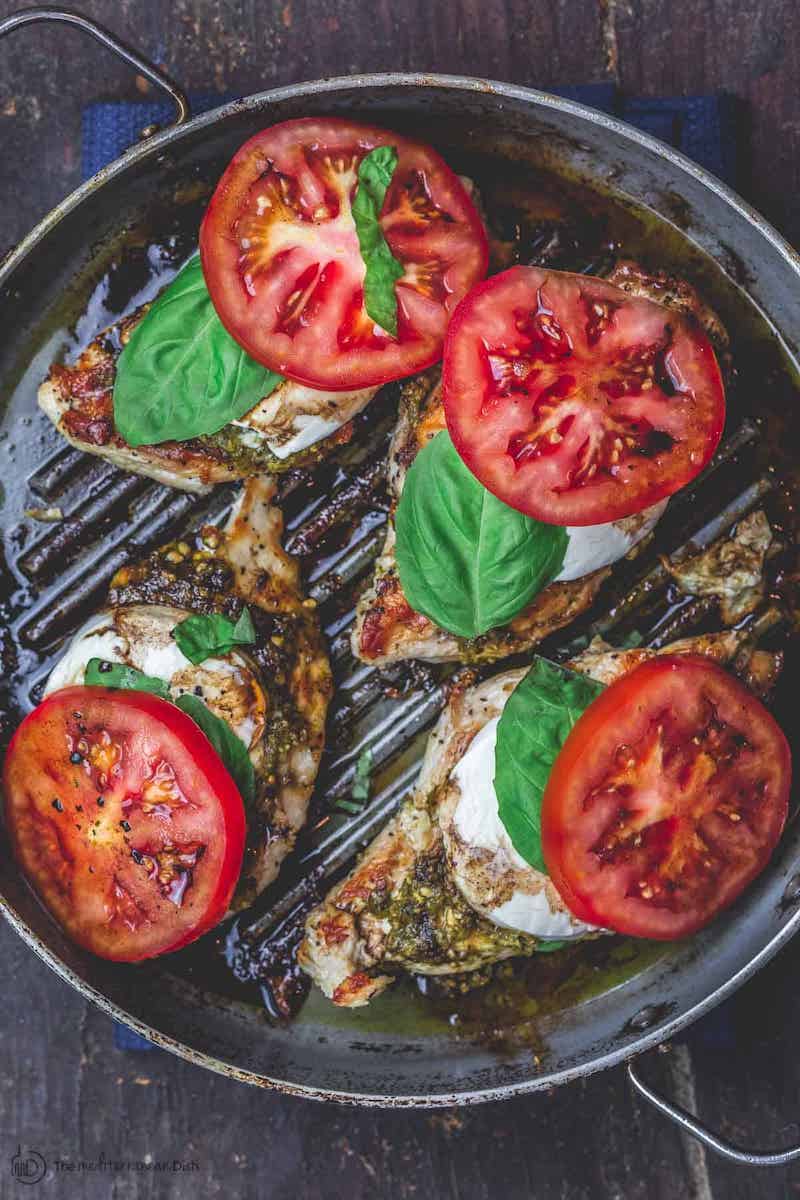 Weekly meal plan: Caprese Chicken at Mediterranean Dish