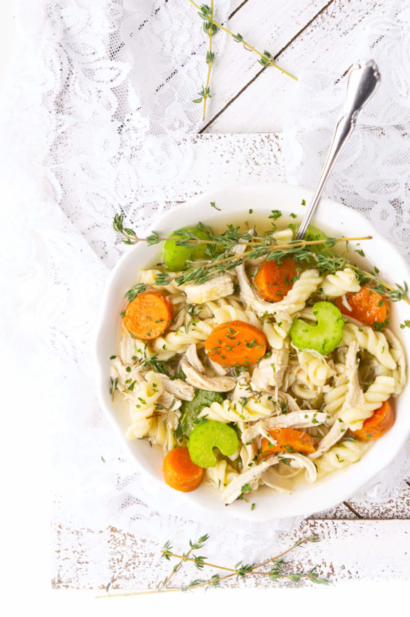 Weekly meal plan: Cold and flu-busting recipe for Chicken Noodle Soup at Haute and Healthy Living