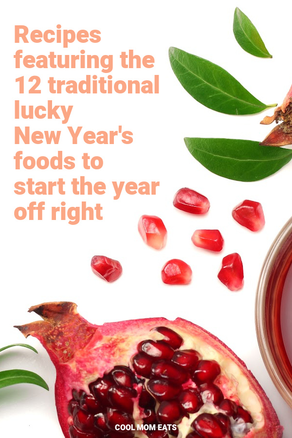 Recipes featuring the 12 traditional New Year's good luck foods. Let's do this, 2024!