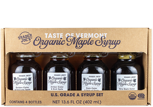 Trader Joe's gifts | Organic maple syrup variety pack