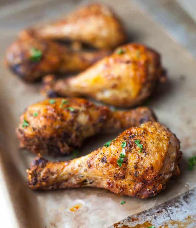 Weekly meal plan: Air Fryer chicken legs at Thyme and Joy