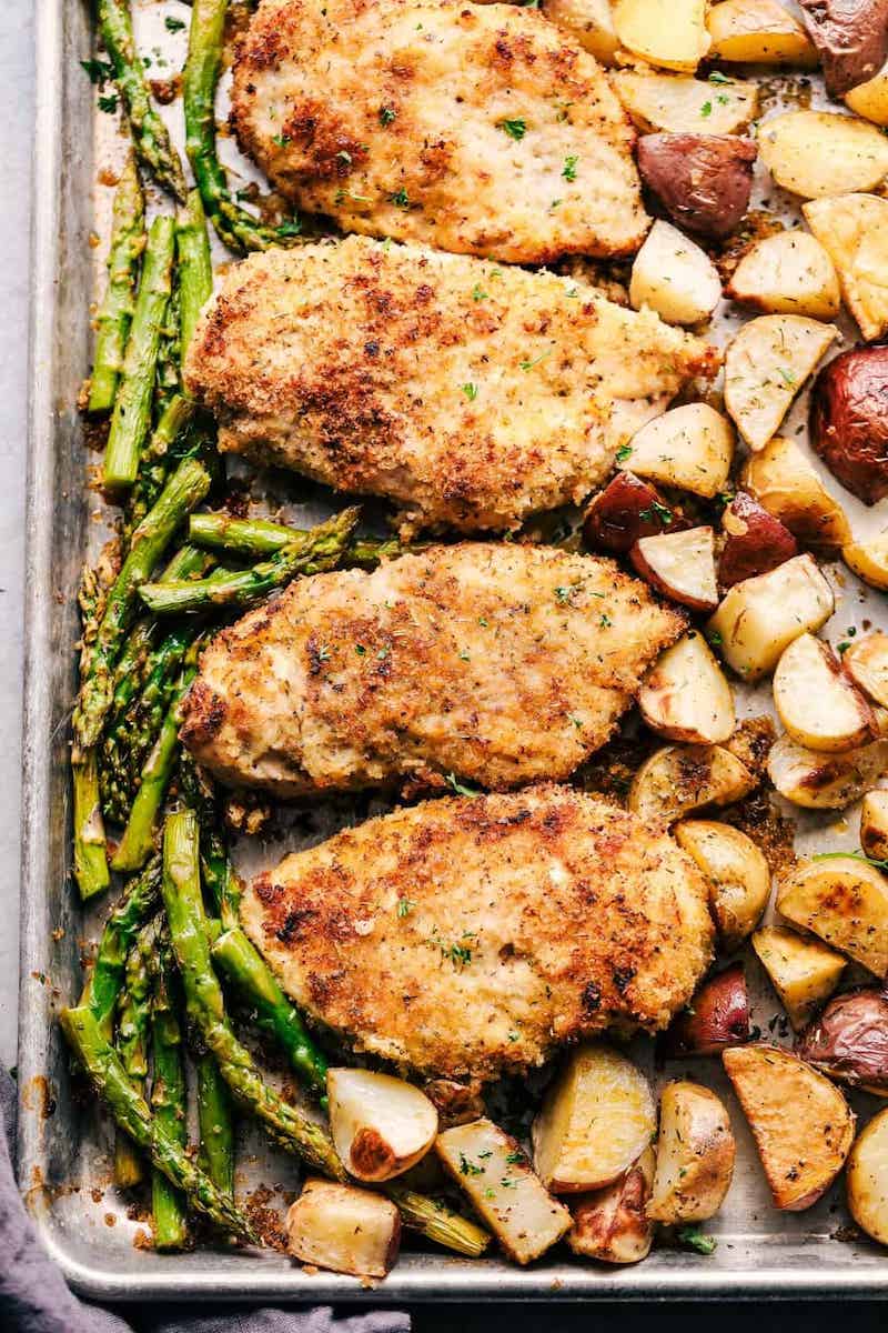 Weekly meal plan: Crispy Chicken sheet pan at The Recipe Critic
