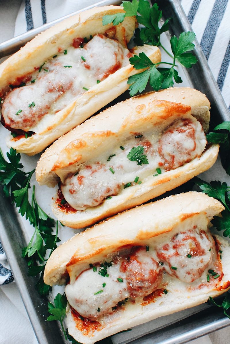 Weekly meal plan: Meatball Subs at Bev Cooks