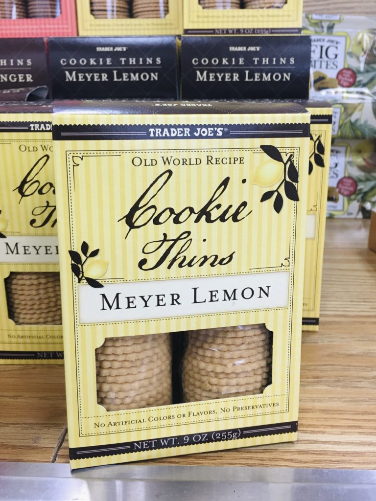 Trader Joe's lemon picks: Meyer Lemon Cookie Thins