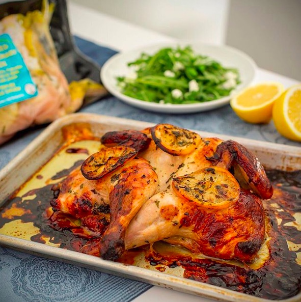 Trader Joe's lemon picks: Spatchcocked Lemon-Rosemary Chicken