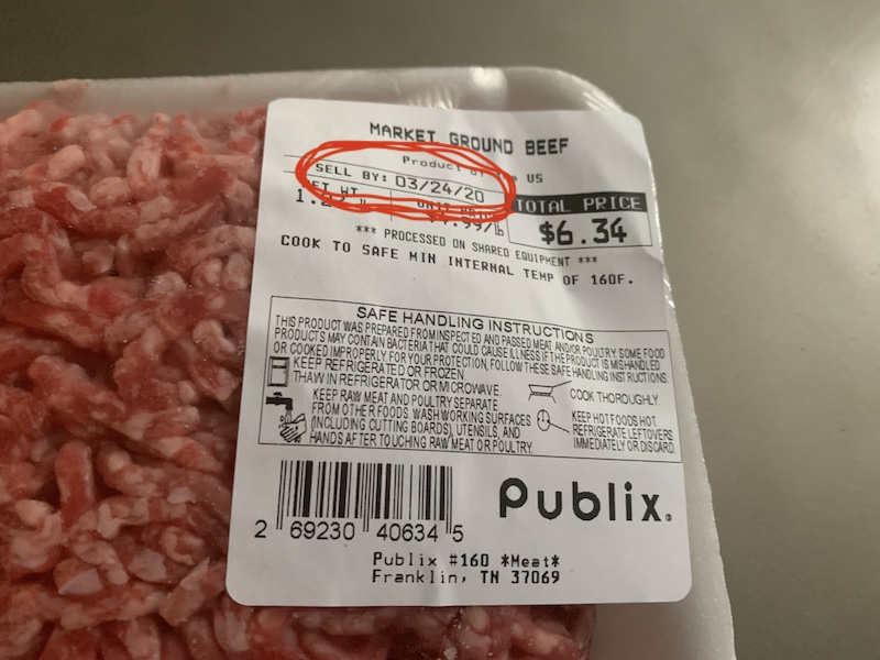 What do food dating labels really mean? The sell-by date on fresh meat.