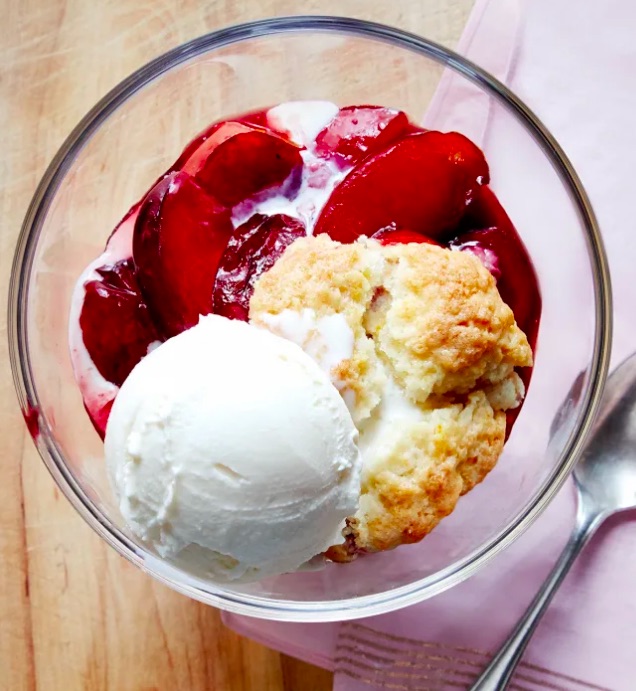 Rachel Ray's Plum and Port Cobbler is a sweet way to end Father's Day